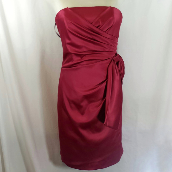 White House Black Market Dresses & Skirts - White House Black Market Dynasty Satin Bow Dress 4